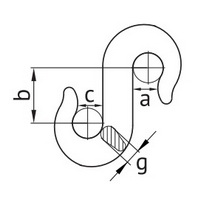 Схема крюк s-образный