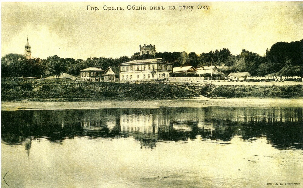 Общий вид на реку Ока, город Орел