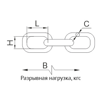 Схема Цепь DIN 818-2 (8 кл.)