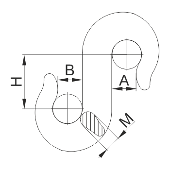Схема Крюк S-образный